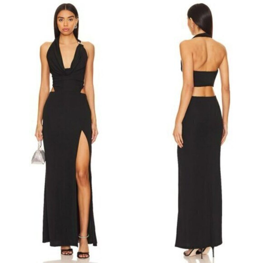 Camila Coelho Trinidad Gown in Black